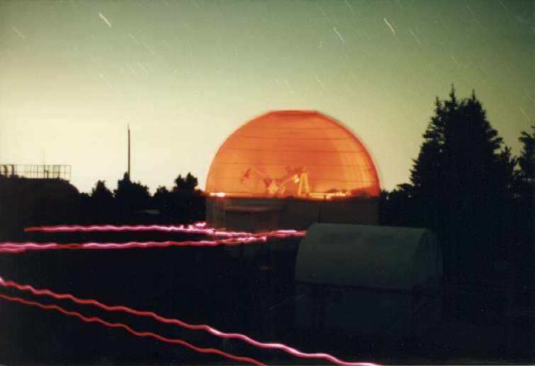 The old 40" telescope is now the home of the 32" Schulman telescope.