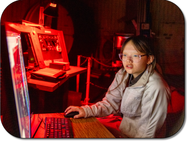 Camper operates the 61 inch Kuiper telescope. Camper operates the 61' inch Kuiper telescope.
