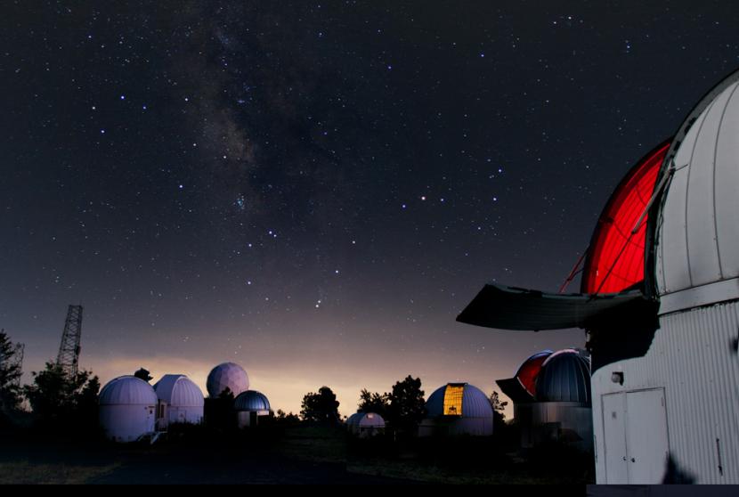 Night sky from Mt. Lemmon, looking south towards Scorpius.