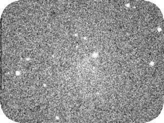The motion of Pluto over 3 hours compared to background stars