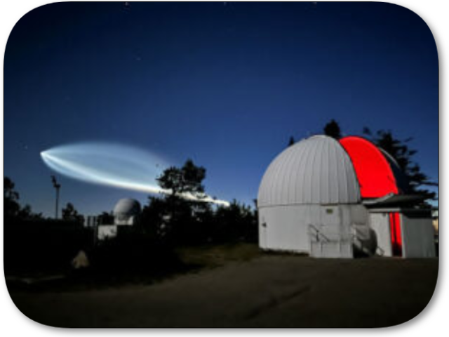SpaceX launch viewed near the 32 inch Schulman telescope on Mt. Lemmon (June19, 2024) SpaceX launch viewed near the 32 inch Schulman telescope on Mt. Lemmon (June19, 2024)