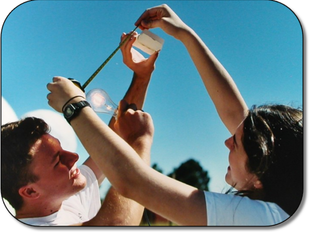 Measuring the luminosity of the Sun with a lightbulb and wax. Measuring the luminosity of the Sun with a lightbulb and wax.