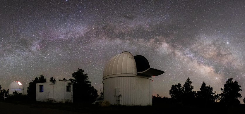 The Milky Way rising over Mt. Lemmon (credit: Evan Brorby: Camp alumnus)